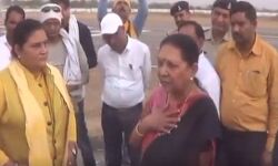 VIDEO: संवैधानिक पद का चीरहरण करती कैमरे में कैद हुई आनंदीबेन पटेल, राज्यपाल होकर भी भाजपा के लिए मांग रही है वोट