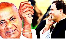 कर्नाटक: शक्ति प्रदर्शन से पहले राहुल गांधी ने देवेगौड़ा को किया फोन,, कह दी इतनी बड़ी बात मचा हड़कंप