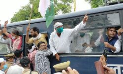 कृषि कानूनों के खिलाफ यूपी की सड़कों पर उतरे कांग्रेस कार्यकर्ता, प्रदेश अध्यक्ष लल्लू गिरफ्तार