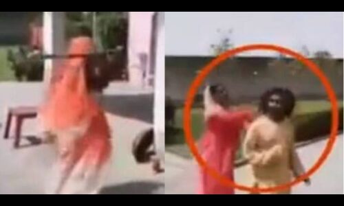 VIDEO: योगी राज में महिलाओं से छेड़खानी करता था मंदिर का पुजारी, महिलाओं ने दौड़ा-दौड़ा कर पीटा VIDEO: योगी राज में महिलाओं से छेड़खानी करता था मंदिर का पुजारी, महिलाओं ने दौड़ा-दौड़ा कर पीटा