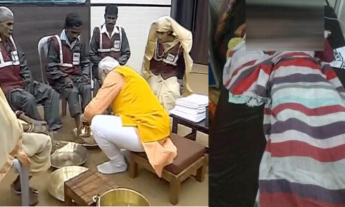 वाल्मीकि समाज के पैर धुलते पीएम, हाथरस में 19 वर्षीय वाल्मीकि लड़की के साथ सामूहिक दुष्कर्म पर चुप क्यों?