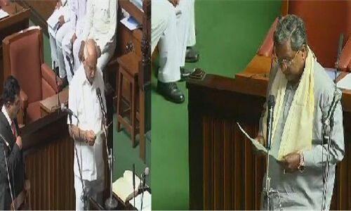 BREAKING: कर्नाटक विधानसभा का सत्र शुरू, विधायको को दिलाई जा रही है शपथ
