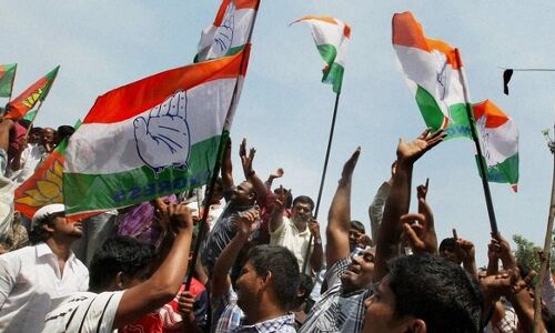 कांग्रेस ने 14 साल पुराने भाजपा के किले में लगाई सेंध, 13 में से 10 सीटें जीतीं