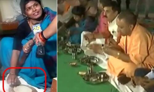 उत्तर प्रदेश: जबसे बीजेपी गोरखपुर चुनाव हारी है तबसे वह दलितों के घर खाने का नाटक कर अपनी और फजीहत करा रही है।