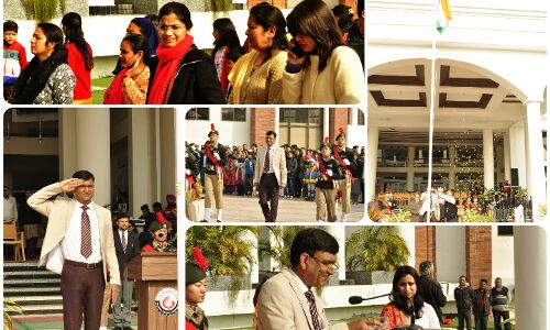 ग्राफिक एरा पर्वतीय विश्वविद्यालय  कुलपति प्रोफेसर डॉक्टर संजय जसोला ने गणतंत्र दिवस के अवसर पर ध्वजा रोहण किया
