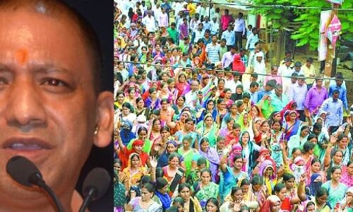 VIDEO: महिला शिक्षामित्रों ने कहा योगी को मारो जूता, योगी ने हमारे वोट का किया अपमान: वीडियो हुआ वायरल