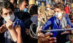 UP पुलिस की शर्मनाक हरकत: पुरुष पुलिसकर्मी ने प्रियंका गांधी का कुर्ता खींचा, एक दिन पहले कांग्रेस की महिला नेता के फाडे थे कपडे