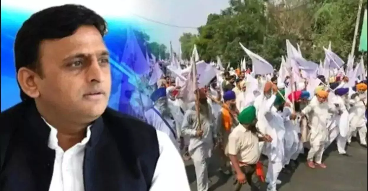 Farmers Protest: अखिलेश ने खोली मोदी सरकार की पोल, कहा- कृषि कानून की आड़ में किसानों की जमीन हड़पने का षडयंत्र हम समझते हैं