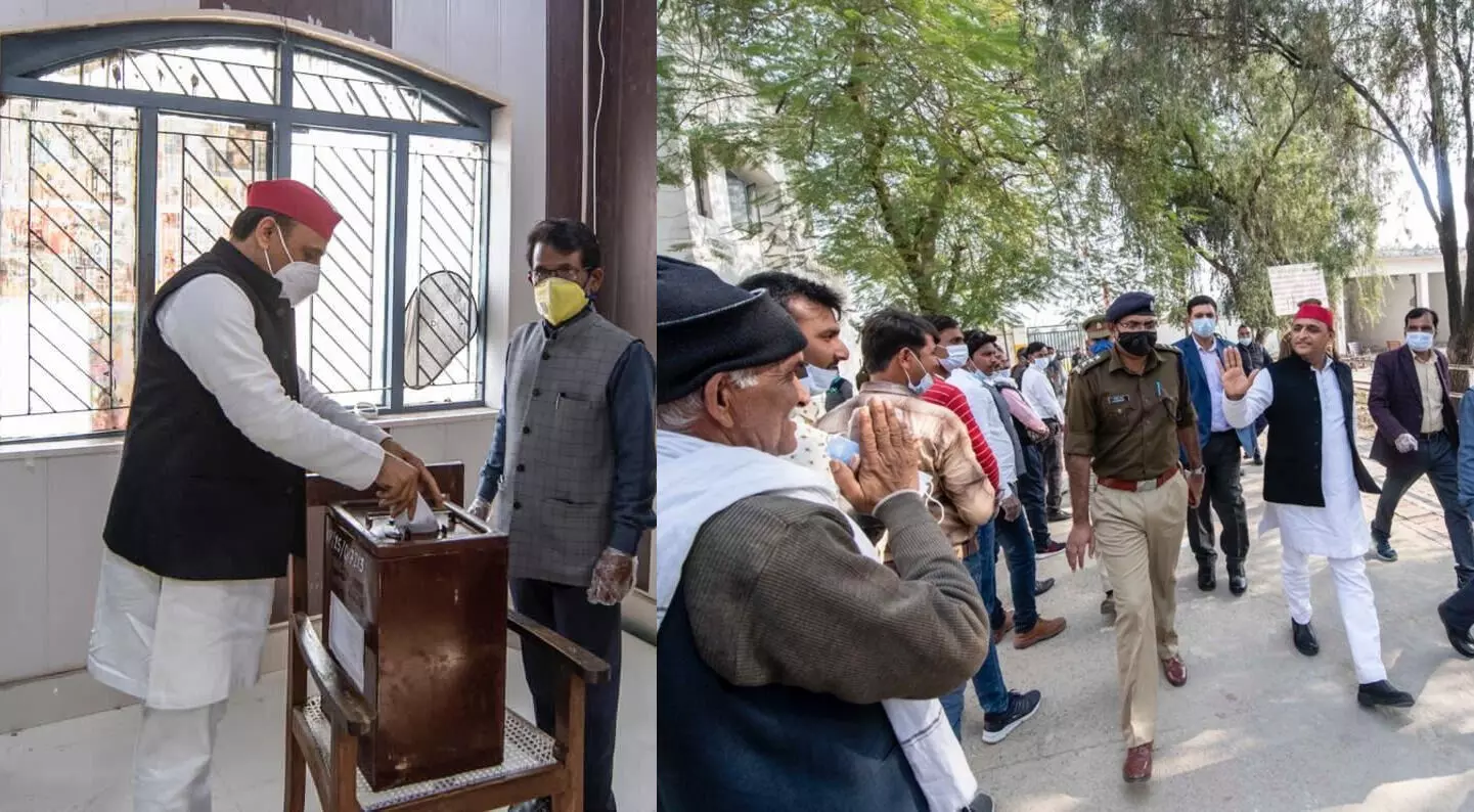 Akhilesh Yadav Cast Vote