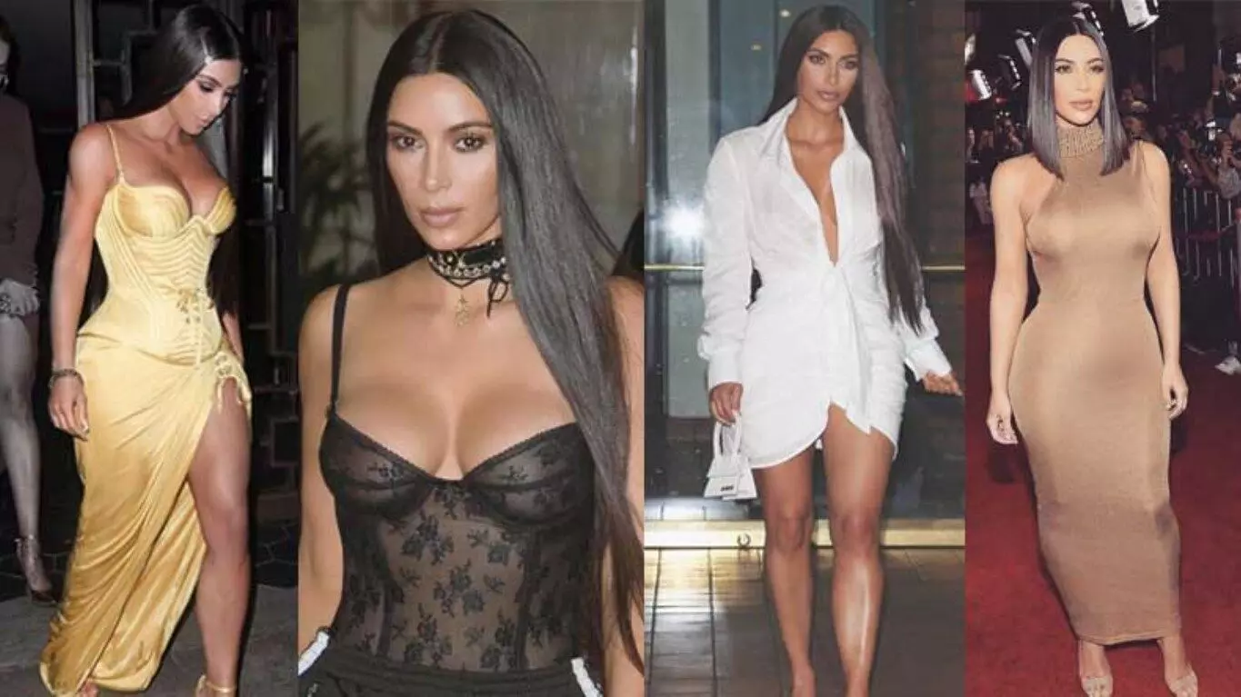 Kim Kardashian Sexy Photo: दीवाना बना देगा ब्लैक गाउन में किम करदाशियां का ये सेक्सी लुक