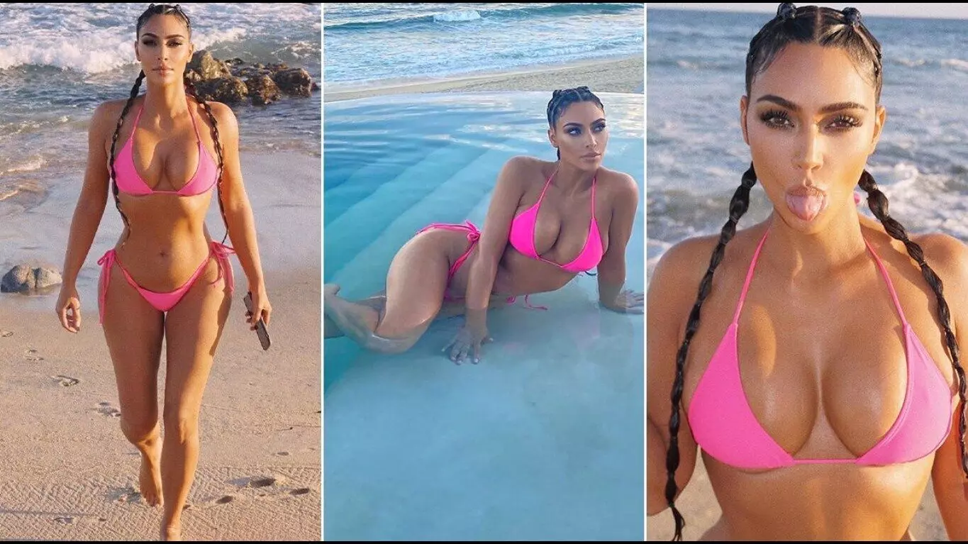 Kim Kardashian Hot Photos: सेक्सी ड्रेस में किम करदाशियां ने शेयर की बेहद हॉट फोटो, हॉटनेस देख छूट जाएंगे पसीने