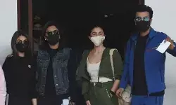 Ranbir-Alia and Deepika-Ranveer Singh arrive in Jaipur to celebrate New Year, spots at the airport Ranbir-Alia and Deepika-Ranveer Singh arrive in Jaipur to celebrate New Year, spots at the airport