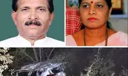 Accident of Shripad Naik car, death of wife, Naik seriously injured Accident of Shripad Naik car, death of wife, Naik seriously injured