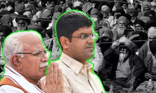 Khattar government in danger due to farmer agitation Khattar government in danger due to farmer agitation