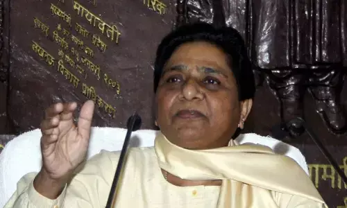 Mayawati announce BSP will contest elections on its own in UP and Uttarakhand Mayawati announce BSP will contest elections on its own in UP and Uttarakhand