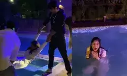 Sidharth Shukla thrown in pool at midnight on Shehnaaz Gill birthday, watch video Sidharth Shukla thrown in pool at midnight on Shehnaaz Gill birthday, watch video