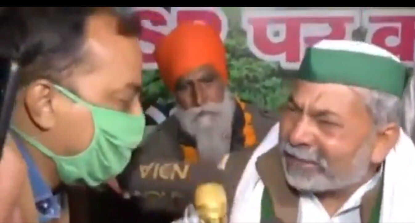 राकेश टिकैत रोते हुए बोले किसानों को मारने की साजिश हो रही, कानून वापस