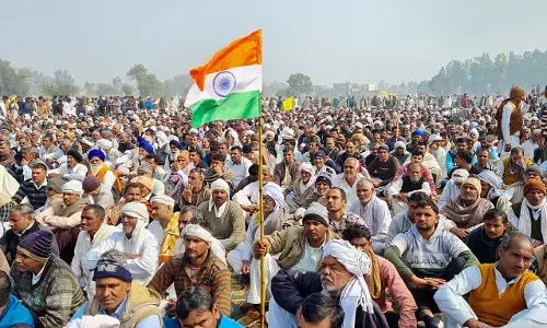 Farmers mahapanchayat Jind Rakesh Tikait passes resolution