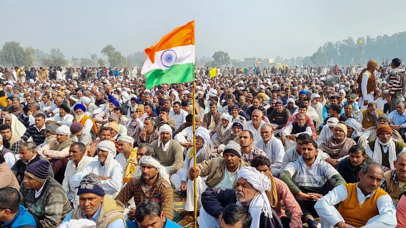 Farmers mahapanchayat Jind Rakesh Tikait passes resolution