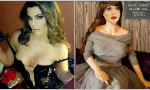 Rakhi Sawant Sexy Silicone Doll: रेप जैसे अपराध रोकने के लिए राखी सावंत लाईं सिलिकॉन डॉल, कीमत सुन उड़ जाएंगे होश Rakhi Sawant Sexy Silicone Doll: रेप जैसे अपराध रोकने के लिए राखी सावंत लाईं सिलिकॉन डॉल, कीमत सुन उड़ जाएंगे होश