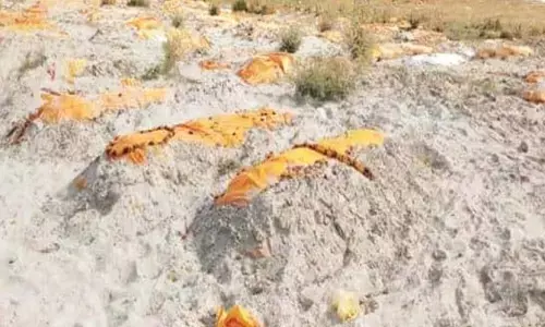 यूपी: उन्नाव से सामने आईं भयावह तस्वीरें, गंगा नदी के किनारे रेत में दफन किए गए सैंकड़ों शव यूपी: उन्नाव से सामने आईं भयावह तस्वीरें, गंगा नदी के किनारे रेत में दफन किए गए सैंकड़ों शव