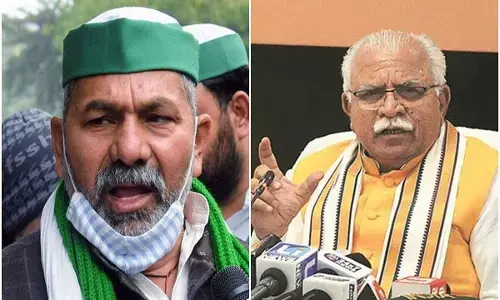 कृषि कानूनः लड़ाई चलती रहेगी, कोरोना के बीच बंद कर दें आंदोलन, फिर आना उत्तर देंगे- किसानों से CM खट्टर की अपील; टिकैत बोले- अब और सूबों में प्रदर्शन होगा तेज कृषि कानूनः लड़ाई चलती रहेगी, कोरोना के बीच बंद कर दें आंदोलन, फिर आना उत्तर देंगे- किसानों से CM खट्टर की अपील; टिकैत बोले- अब और सूबों में प्रदर्शन होगा तेज