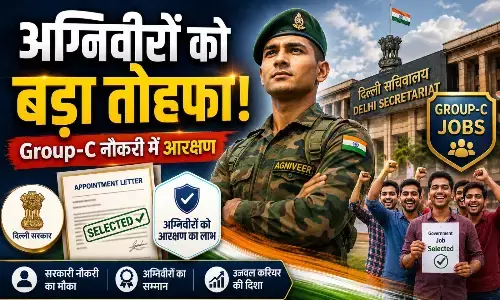 अग्निवीरों के लिए सबसे अच्छी खबर: दिल्ली के उपराज्यपाल का बड़ा फैसला, ग्रुप C की नौकरियों में मिलेगा बंपर आरक्षण अग्निवीरों के लिए सबसे अच्छी खबर: दिल्ली के उपराज्यपाल का बड़ा फैसला, ग्रुप C की नौकरियों में मिलेगा बंपर आरक्षण