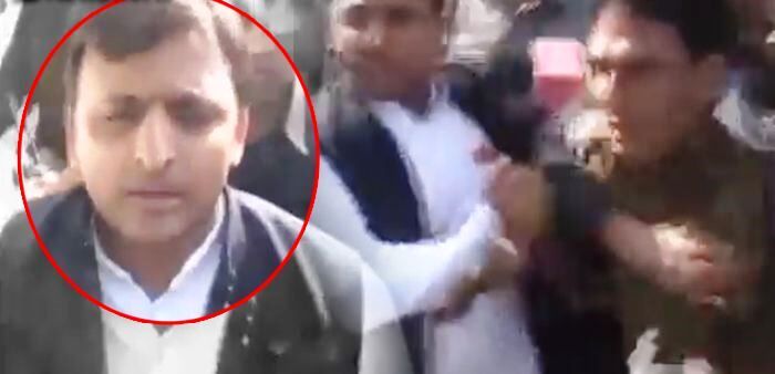 उत्तर प्रदेश की पुलिस ने अखिलेश यादव को घसीटा! – देखें वीडियो उत्तर प्रदेश की पुलिस ने अखिलेश यादव को घसीटा! – देखें वीडियो