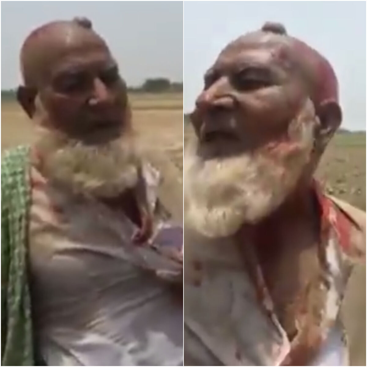 योगी राज: गौकशी के नाम पर हुई कासिम हत्या के बाद समयुद्दीन का वीडियो आया सामने, दाढ़ी खींचकर मारती दिखी भीड़